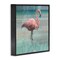 Stupell Industries Layered Flamingo Bird Portrait Framed Giclee Art